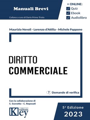 cover image of Diritto commerciale 2023